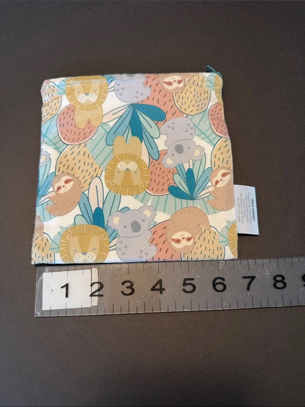 Itzy Ritzy Snack Happens Kids Animal Print Snack Bag - Pastel Multicolor